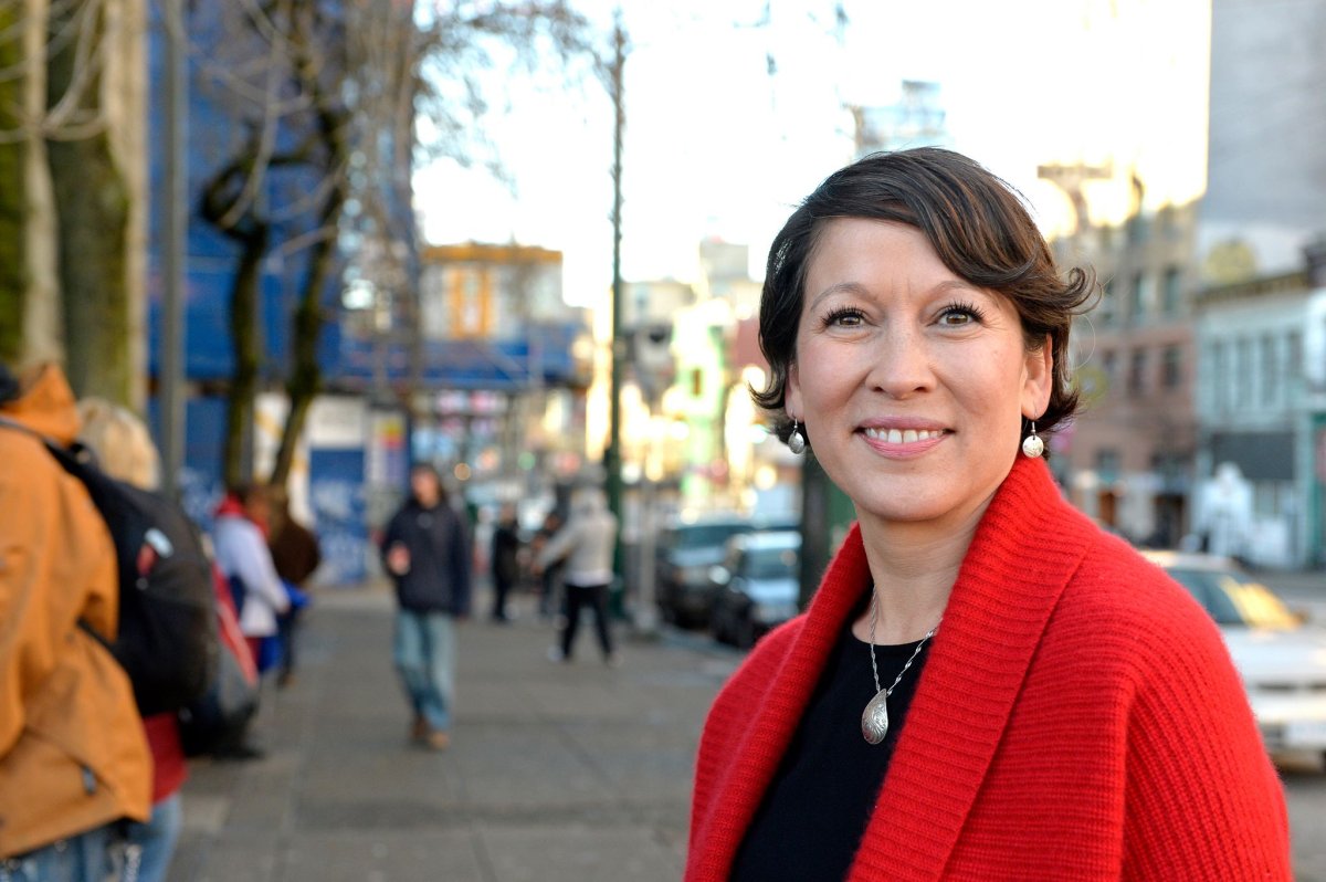 Melanie Mark in her Vancouver-Mount Pleasant constituency.