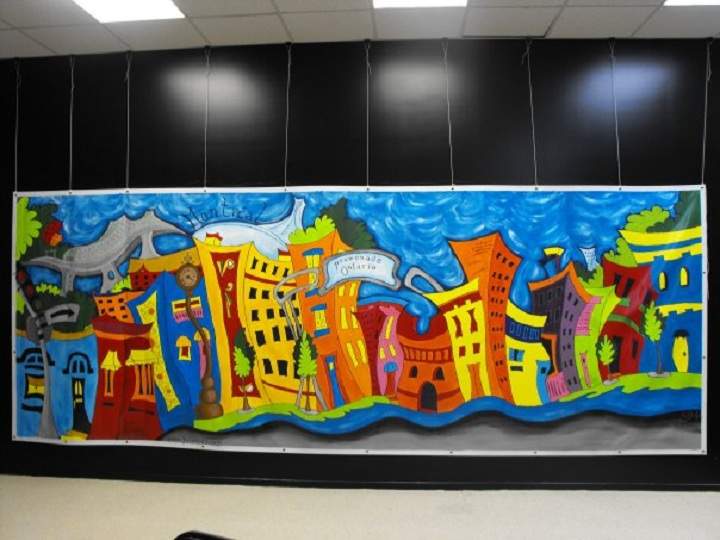 Chantal Larivière's artwork to commemorate the 125th anniversary of Hochelaga-Maisonneuve.
