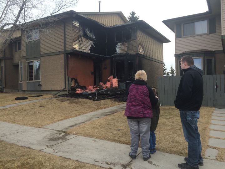 Calgary Fire investigate condo blaze in Huntington Hills. 