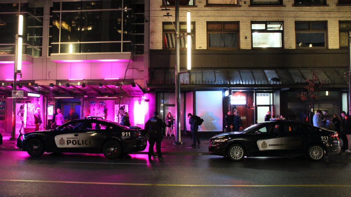 Officers arrived at the Encore Dance Club on Granville after reports of an assault.