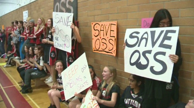 The Osoyoos community have been rallying to save the town's only high school since it was put on the chopping block.