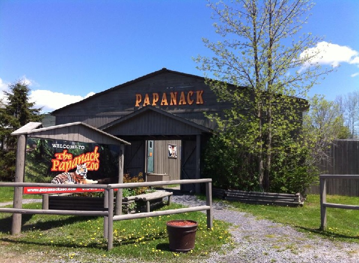An exterior photograph of the Papanack Zoo in Wendover, Ont. on May 18, 2014. 