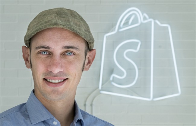 Shopify CEO Tobias Lutke is seen in the company's Montreal office, Feb. 18, 2015.