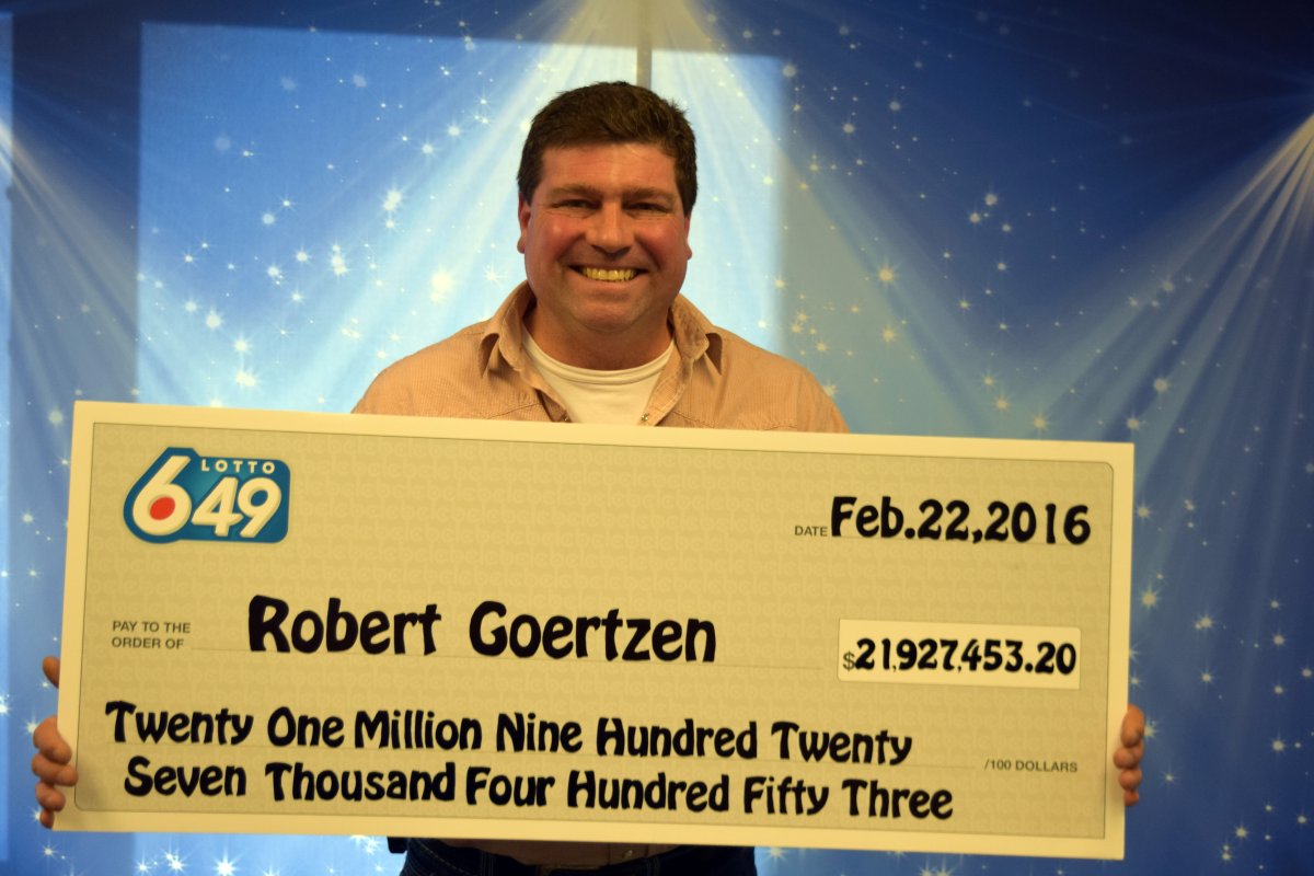 Kelowna resident Robert Goertzen (pictured above) is $21.9 million richer after winning in the Lotto 6-49 draw. 