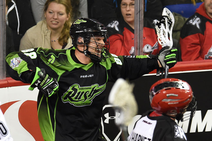 The Calgary Roughnecks hosted the Saskatchewan Rush Sunday at the Scotiabank Saddledome.