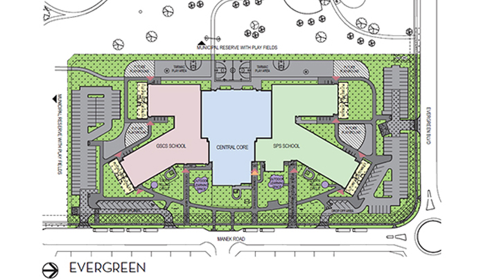 The final designs for 18 new schools on nine-joint use sites in Saskatchewan were unveiled on Monday.