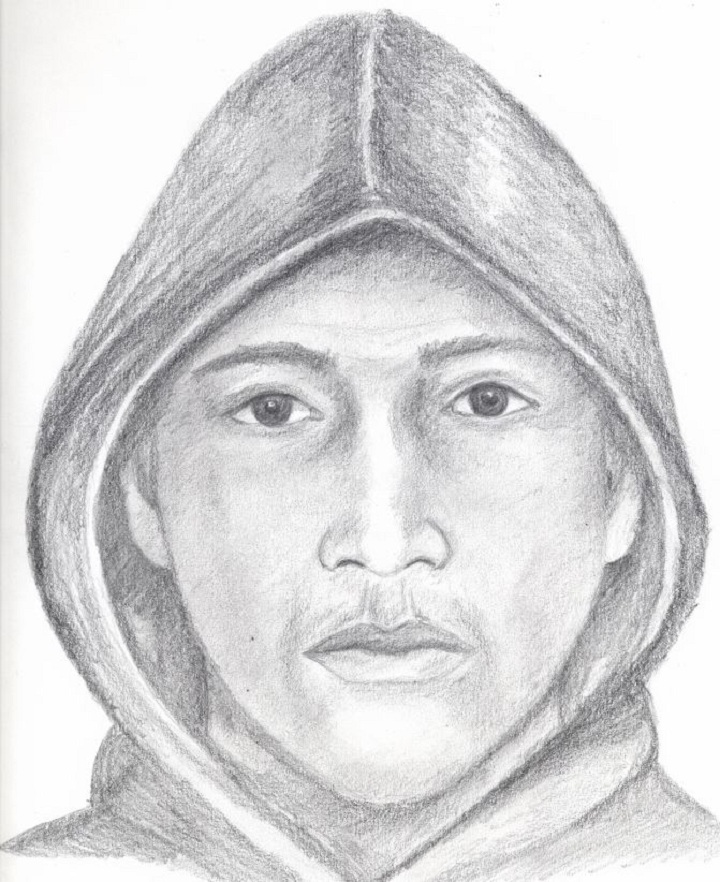 Surrey RCMP release a composite sketch of the suspect who allegedly assaulted a woman on Feb. 2, 2016.
