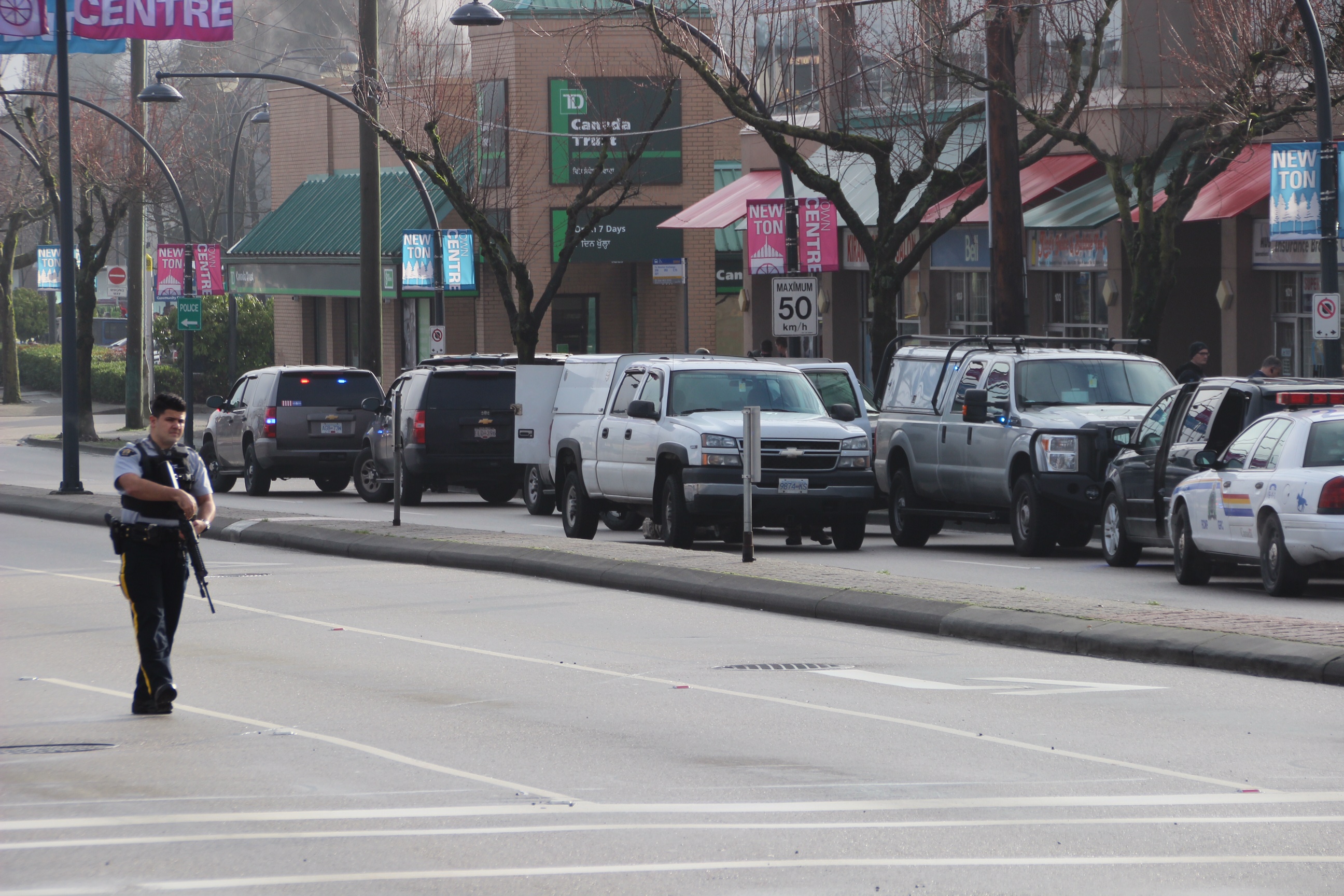 Suspect In Custody After RCMP Surround Surrey Bank For 6 Hours - BC ...