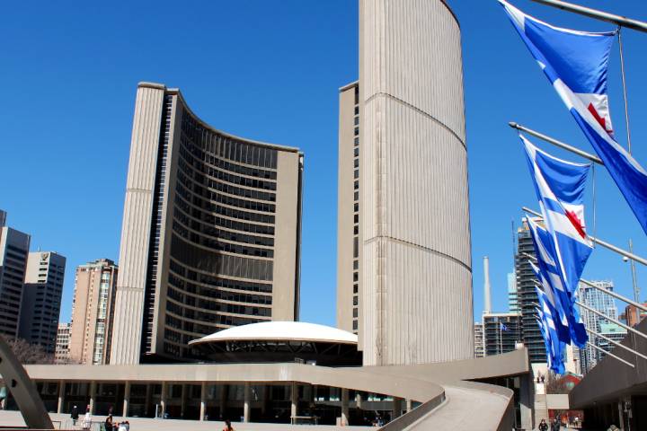 File photo of Toronto city hall.