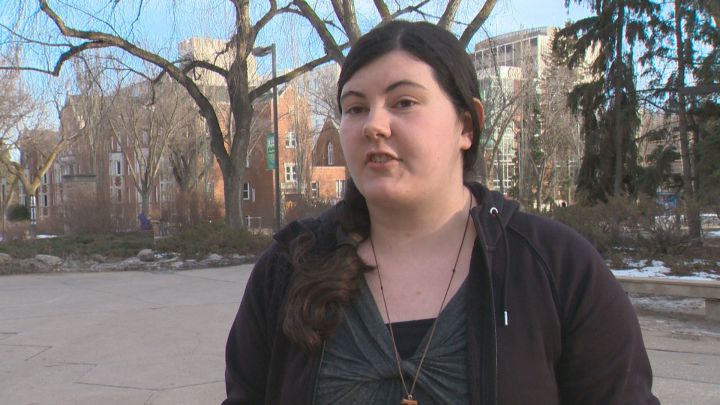 UAlberta Pro-Life's Amberlee Nicol says her group can't afford to pay the security fees the University of Alberta is asking for in order for her group to host its on-campus demonstration.