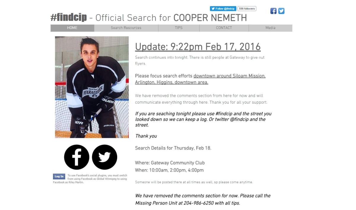 “Lots of valid leads got to the police last night after our community search,” Nemeth’s aunt, Laresa Sayles said. “We will do our very best to keep the committee updated as you have graciously helped us find our nephew. Thank you all.”