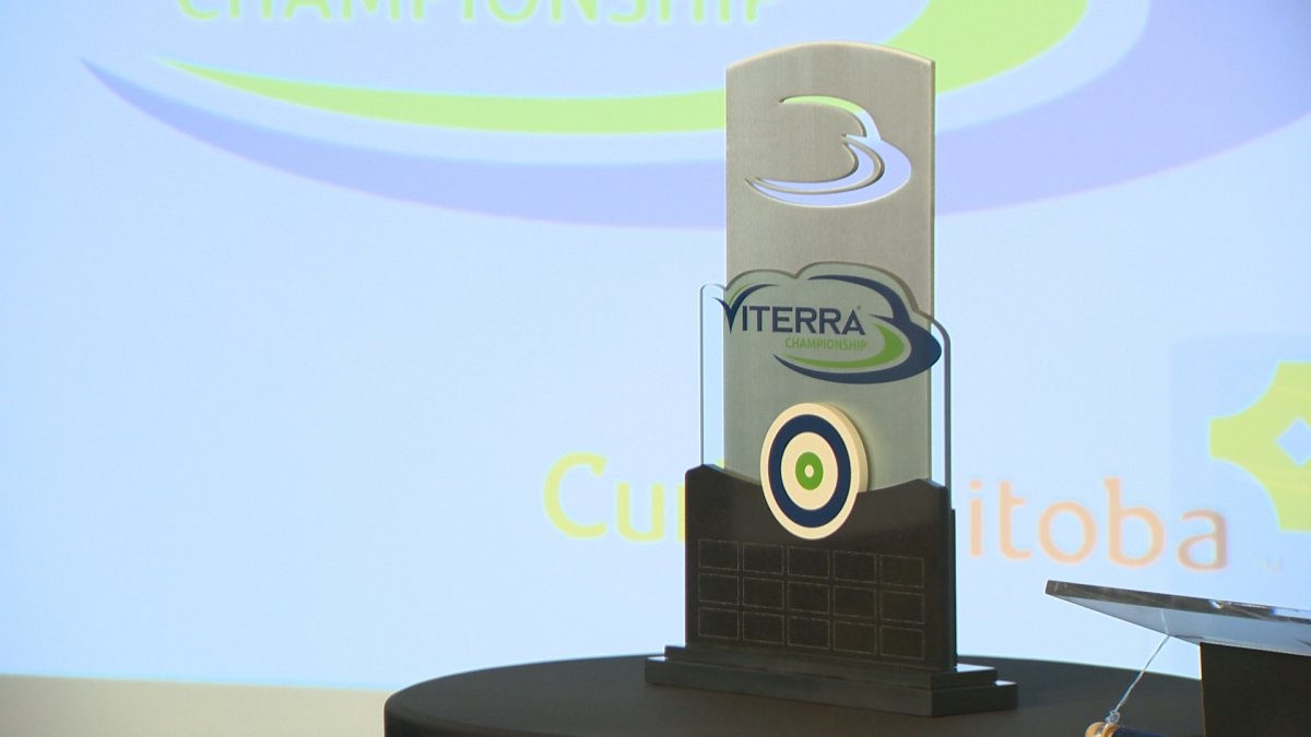 Viterra Championship Trophy for Manitoba Men's Curling Championship.