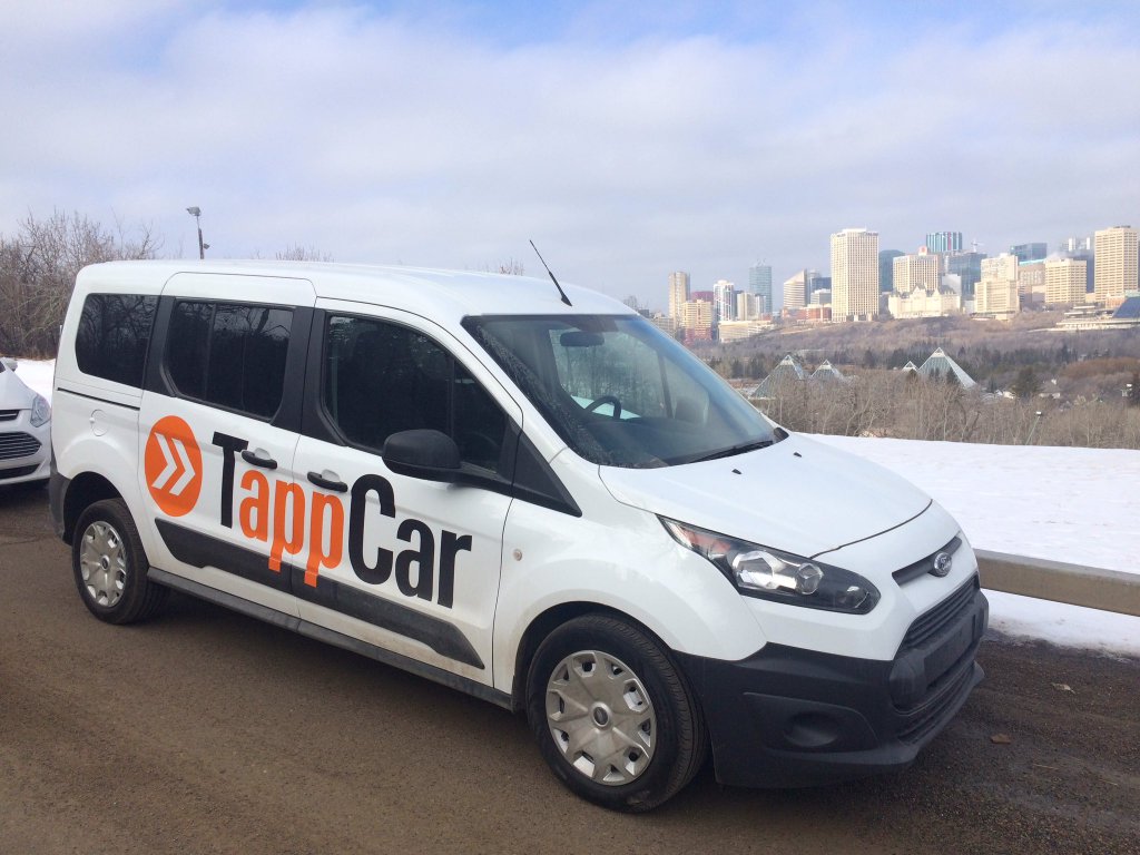 File: TappCar launches in Edmonton, March, 2016.