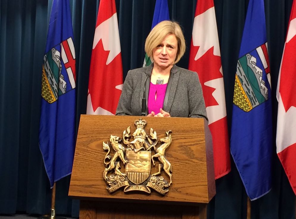 Alberta premier Rachel Notley.