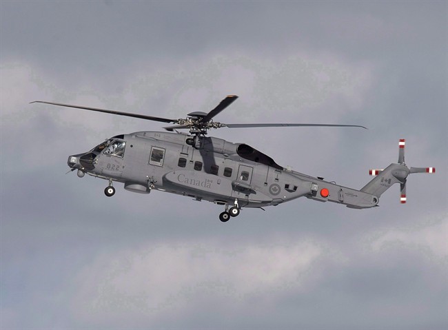 A CH-148 Cyclone maritime helicopter is seen during a training exercise at 12 Wing Shearwater near Dartmouth, N.S. on Wednesday, March 4, 2015. 2015.
