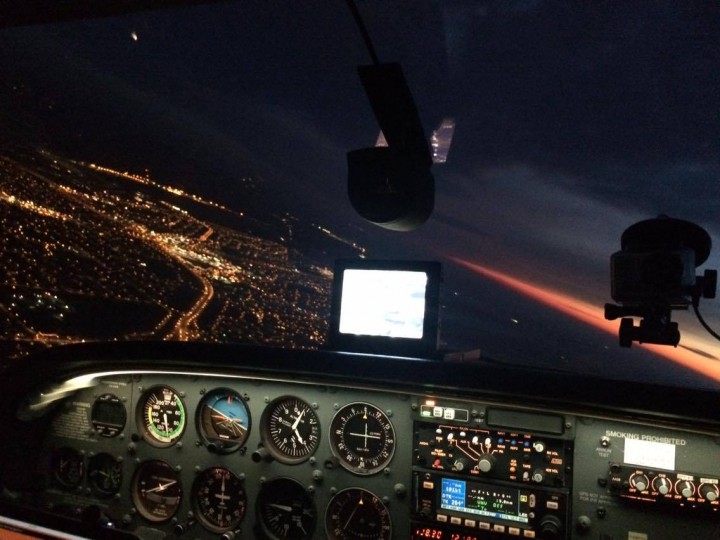 An image captured from the air support’s aircraft.