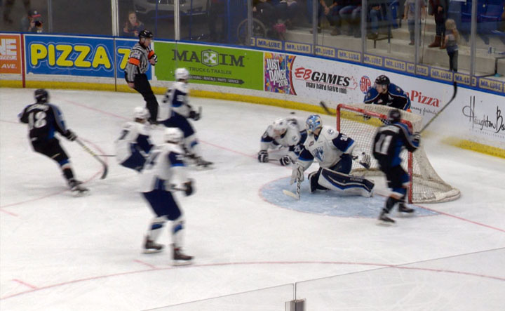 Ryan Graham scored twice as the Saskatoon Blades toppled the Kootenay Ice at SaskTel Centre.