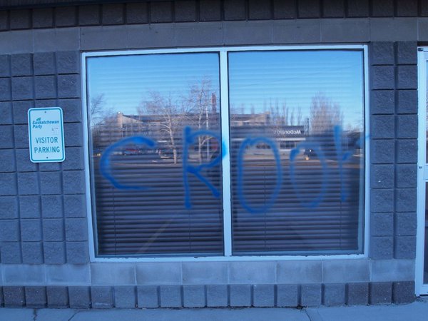 SaskParty says office in Regina vandalized - image