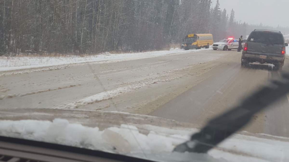 RCMP investigate a collision near Highway 881