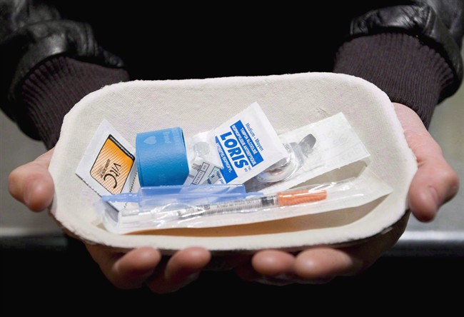 An injection kit is shown at Insite, a safe injection facility in Vancouver, on May 6, 2008. Toronto is joining the growing list of Canadian cities - which includes Ottawa and Montreal - that are moving toward setting up safe-injection sites, supervised by nurses, in order to prevent overdoses.