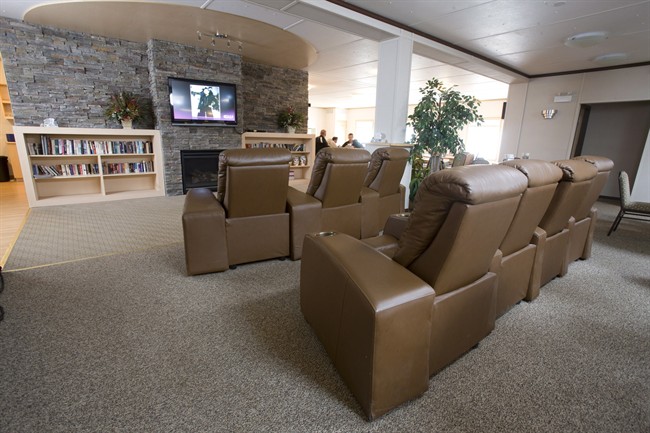 The interior of a Black Diamond Group lodge in Wabasca area of northern Alberta, is shown in this Sept. 2009 handout photo. 