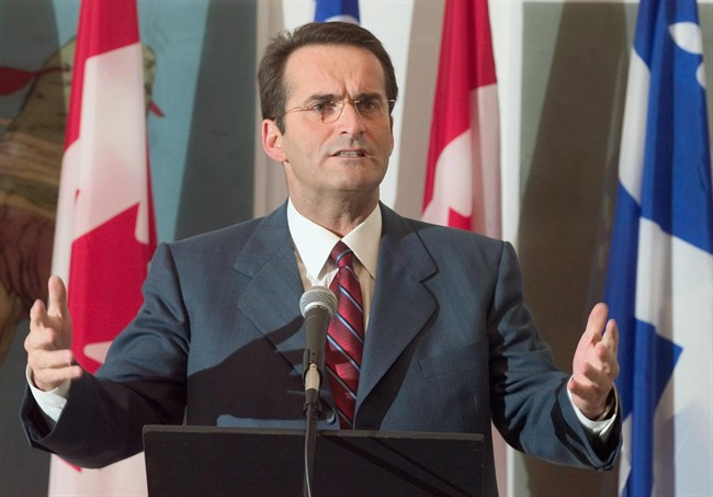 Jean Lapierre makes a point as he announces he will run for the Liberal party nomination in the Montreal riding of Outremont, Thursday, Feb 5, 2004 in Montreal. Two news outlets that employed former federal Liberal cabinet minister Jean Lapierre as a political analyst are confirming he has been killed in a plane crash off eastern Quebec.
