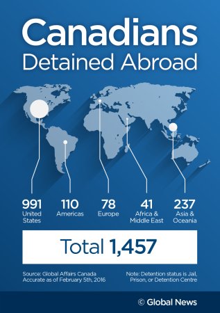 Detained abroad: Are Canadians’ human rights protected? | Globalnews.ca