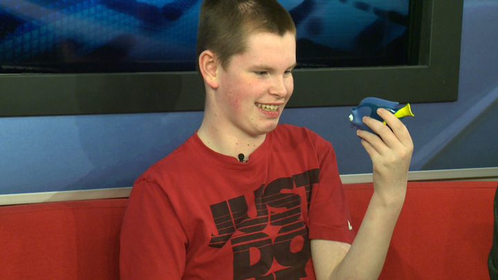 Martensville boy who has autism hoping to meet Ellen, the voice of Dory from Finding Nemo and the one constant thing in his life.