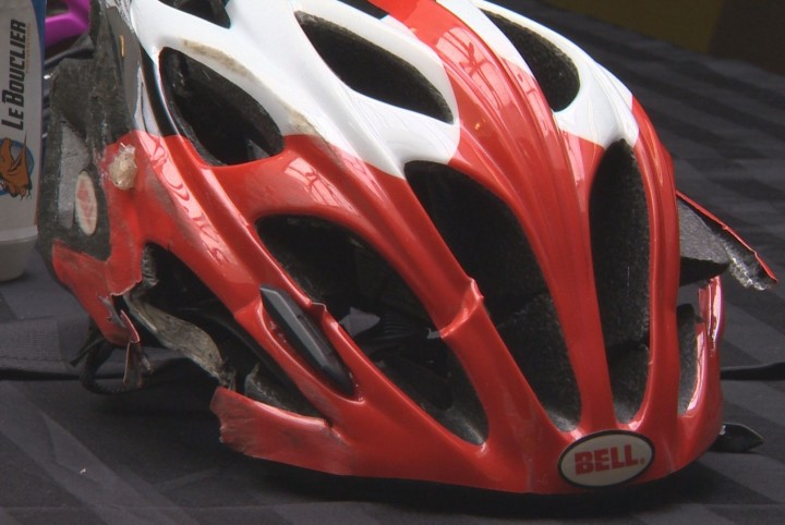 A file photo of a bike helmet.