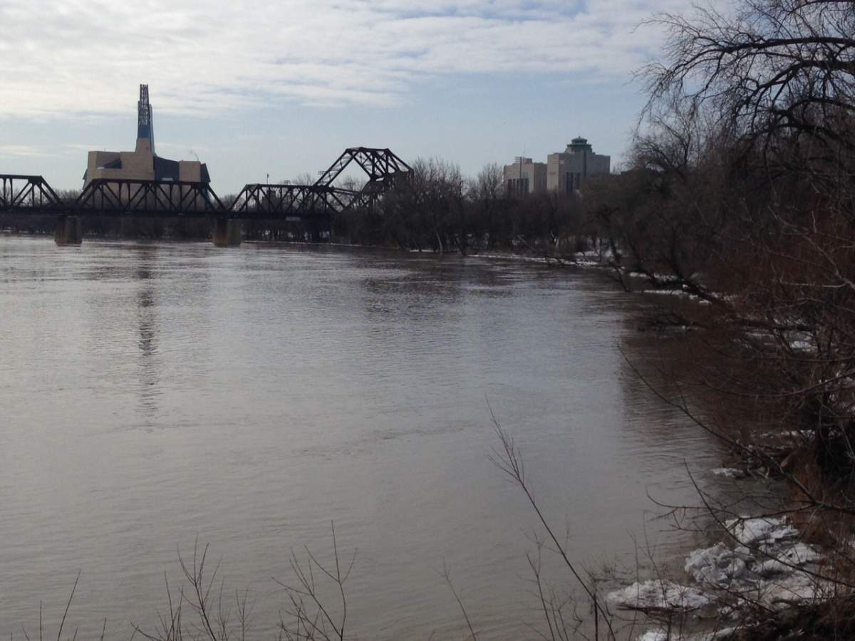 One person was rescued from the Red River by WFPS crews Friday evening.