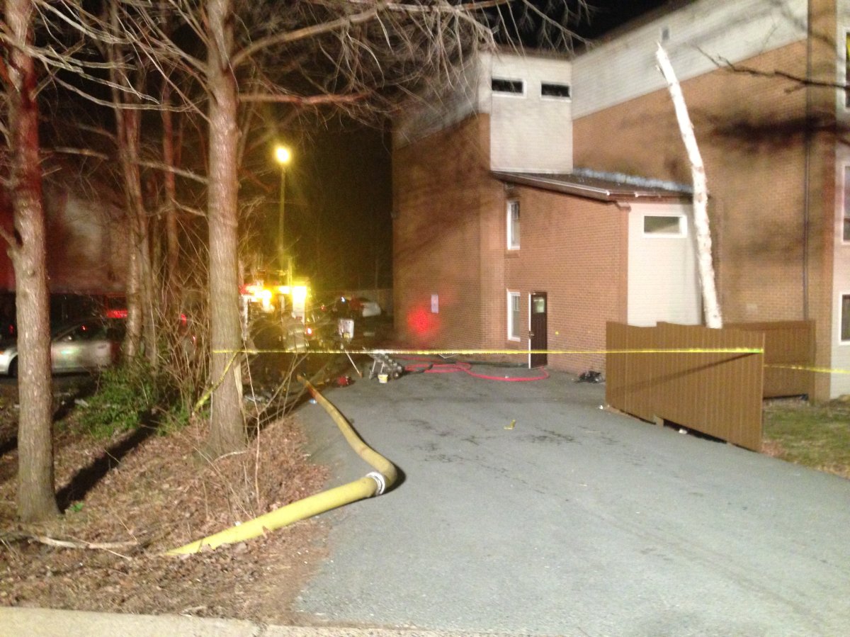 Halifax Fire crews battle blaze at apartment building on Lacewood Dr. in Halifax. 