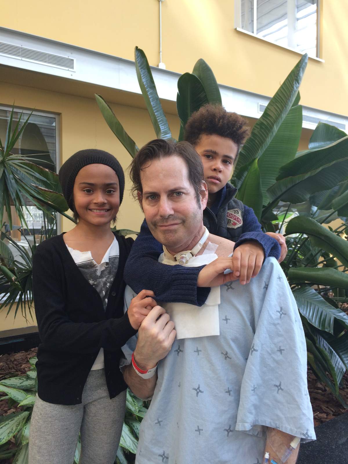 Sean O’Donoghue with his two children.