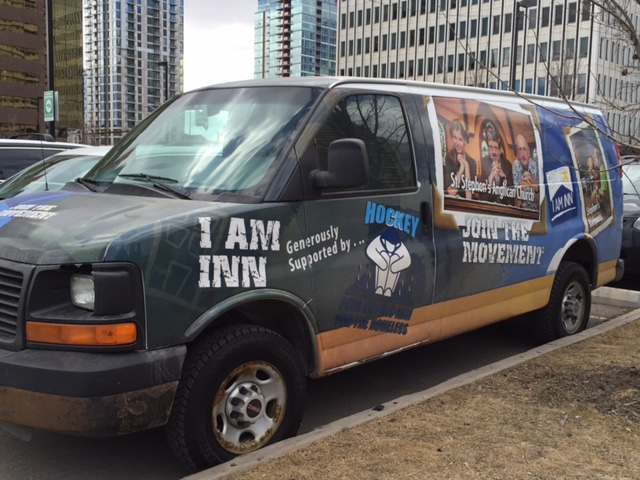 A van charity Inn from the Cold uses for critical disability shelter options was broken into Monday night.