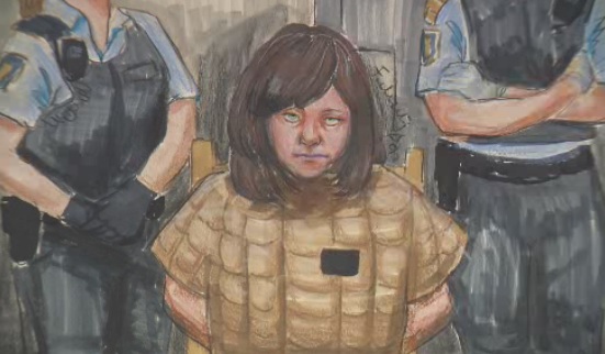 20-year-old Ana Jankovic is shown in this court sketch. 