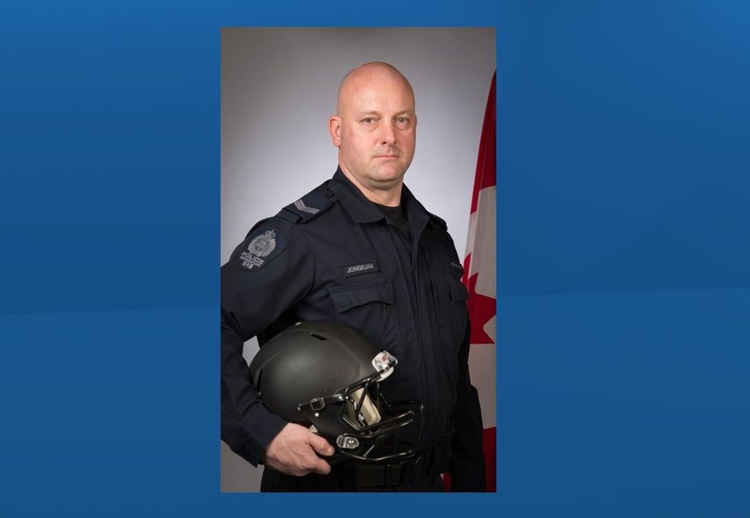 Sgt. Grant Jongejan has been selected by the Kiwanis Club of Edmonton - Oil Capital as the top cop of 2015. 