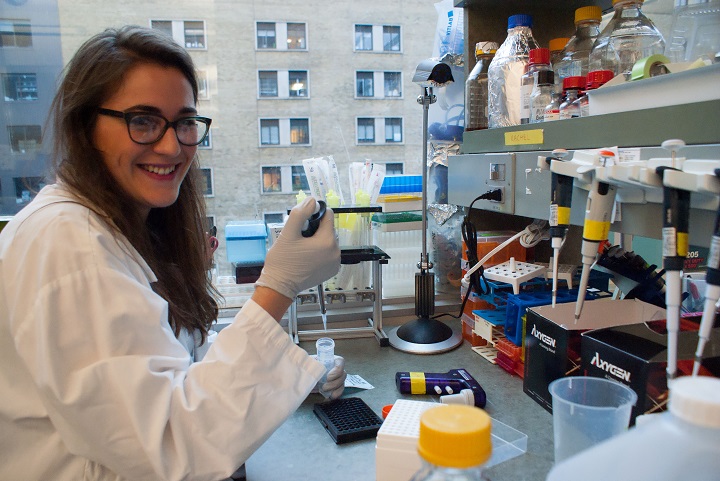 Researcher Rachel Harding hopes by posting her lab notes in real time, it will speed research into Huntington’s disease.