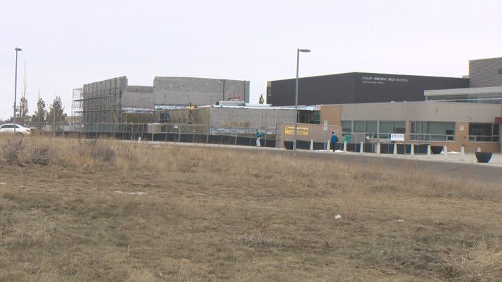 Expansion work at Lillian Osborne High School Thursday, March 3, 2016.