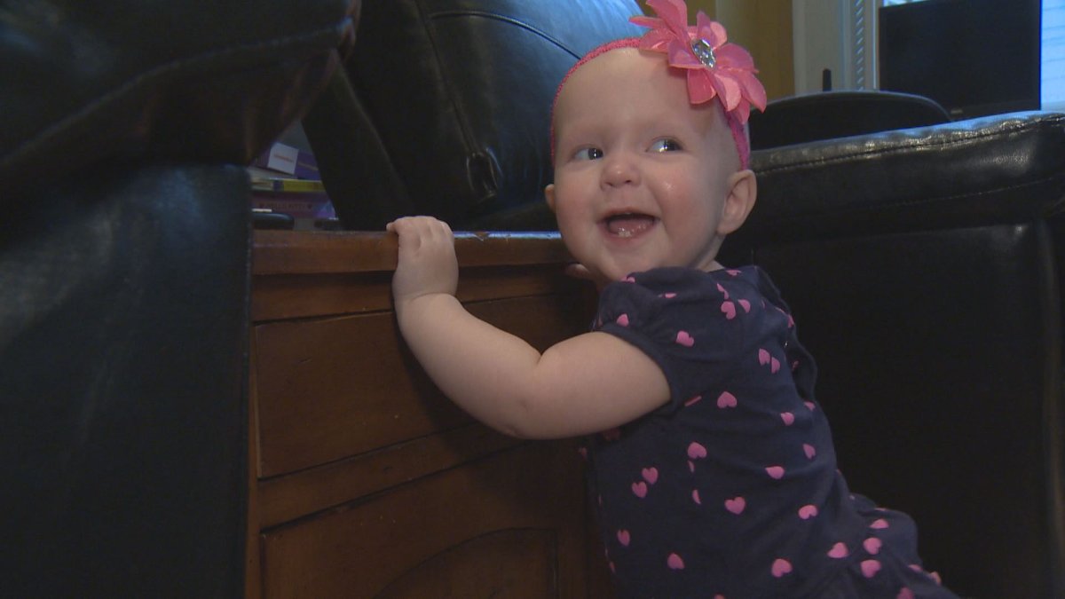 Marlie Curwin, who is one year old, needs a bone marrow transplant.