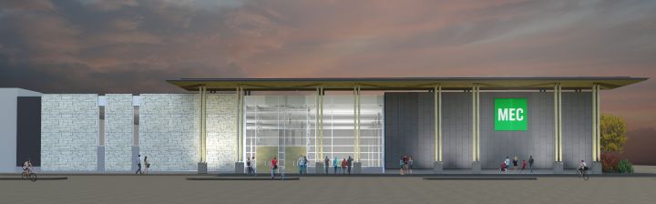 Rendering of the MEC store in South Edmonton Common, which is set to open up in the fall.