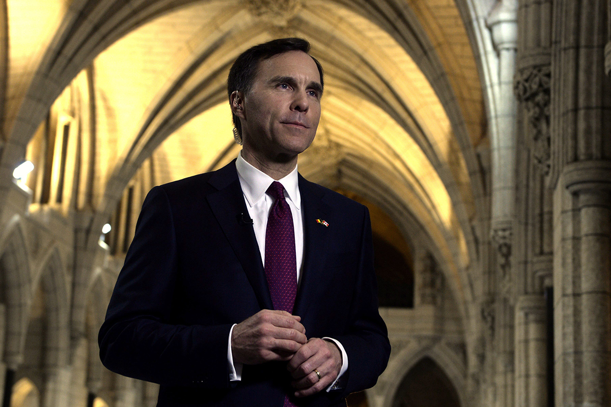 Minister of Finance Bill Morneau on Parliament Hill in Ottawa on Tuesday, March 22, 2016.