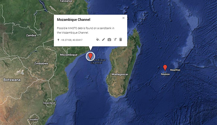 Possible debris from missing Malaysia Airlines Flight MH370 found in Mozambique - image