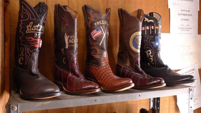 FILE: A selection of cowboy boots.