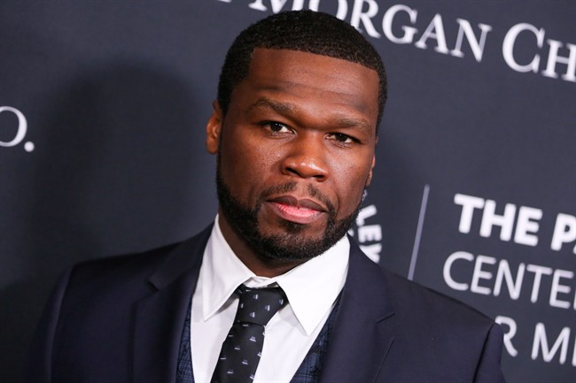 FILE - In this Oct. 26, 2015 file photo, Curtis "50 Cent" Jackson arrives at Media's Tribute to African-American Achievements in Television in Beverly Hills, Calif. (Photo by Rich Fury/Invision/AP, File).