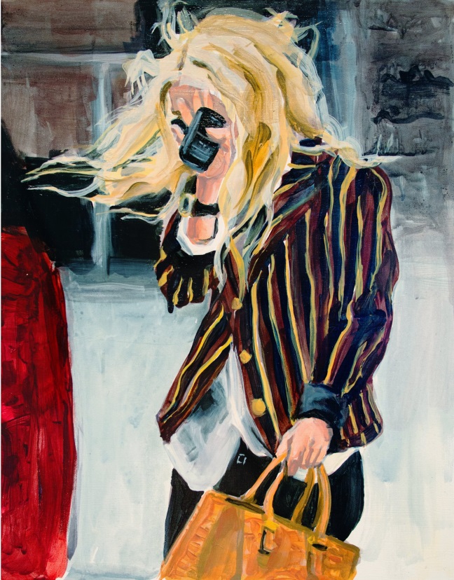 An Olsen twin in Laura Collins' artwork