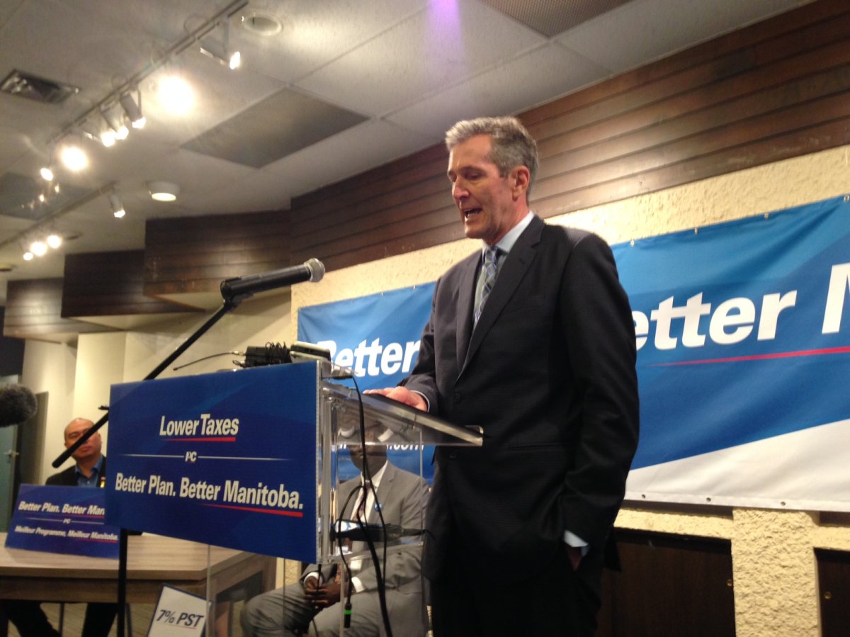 Brian Pallister kicks off election campaign in St. Boniface Wednesday morning.