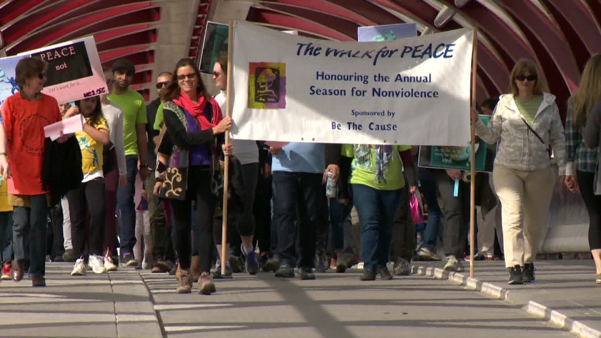 Annual Calgary Peace Walk attracts more people standing up against conflict - image