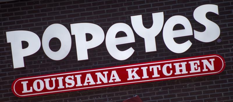 The Popeyes Louisiana Kitchen store is seen in Chantilly, Virginia on January 2, 2015.