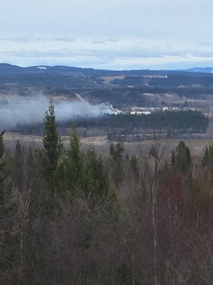 Emergency crews are on the scene of an explosion and large fire at a mill in Quesnel.