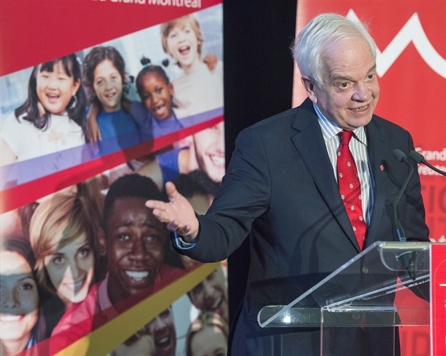 Federal Immigration Minister John McCallum speaks to reporters at a news conference, Wednesday, March 16, 2016 in Montreal. 
