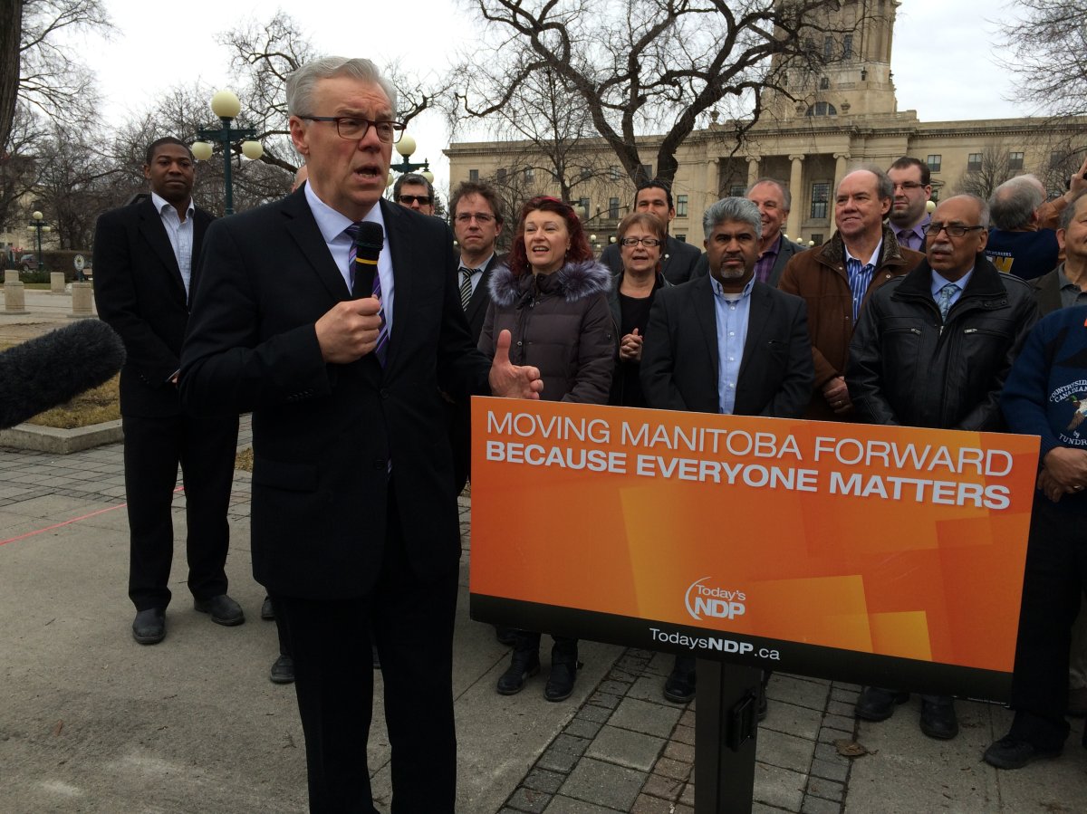 Manitoba Premier Greg Selinger expressed optimism as he launched a provincial election campaign Wednesday that his battered, 16-year-old New Democratic government can overcome polls that put it in the back seat.